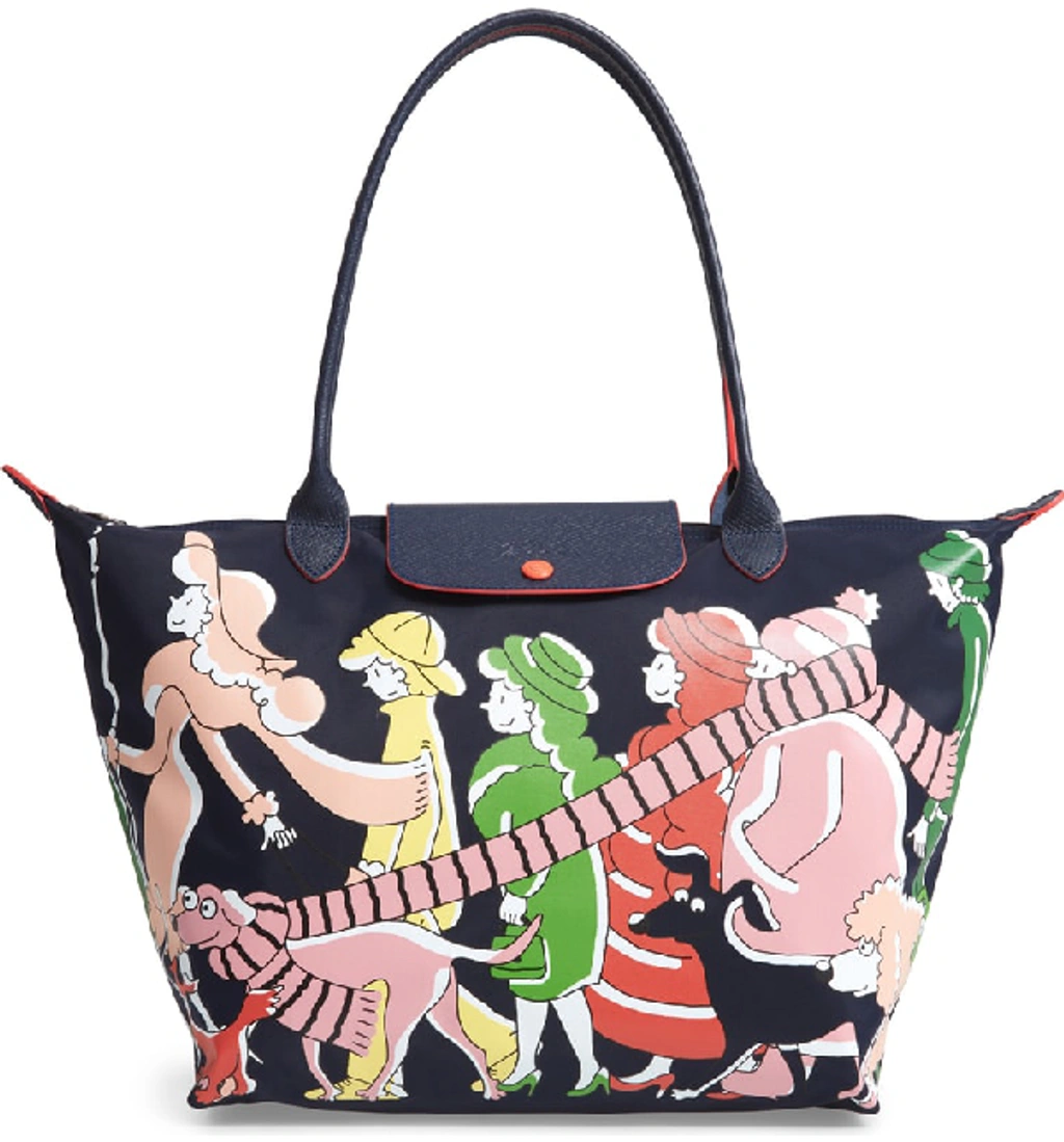 Longchamp X Clo'e Floirat Le Pliage Illustration Shoulder Bag