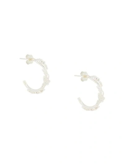 Meadowlark Small Alba Hoop Earrings In Silver