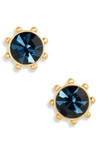 Kate Spade Flying Colors Bezel Stud Earrings In Gold Multi