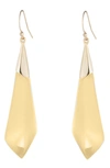 Alexis Bittar Essentials Faceted Drop Earrings In Gold