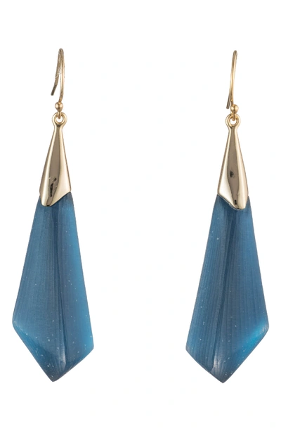 Alexis Bittar Essentials Faceted Drop Earrings In Pacific