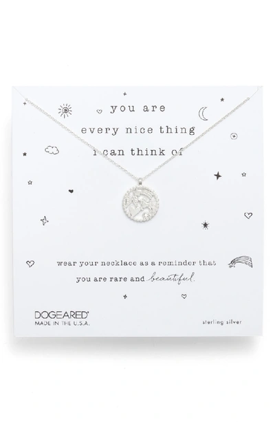 Dogeared You Are Every Nice Thing Magic Pendant Necklace In Sterling Silver