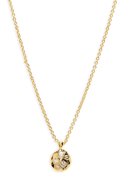Gorjana Collette Circle Adjustable Necklace In Gold