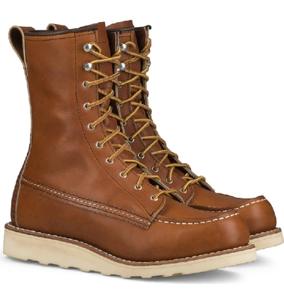 Red Wing 8-inch Moc Boot In Oro Legacy Leather
