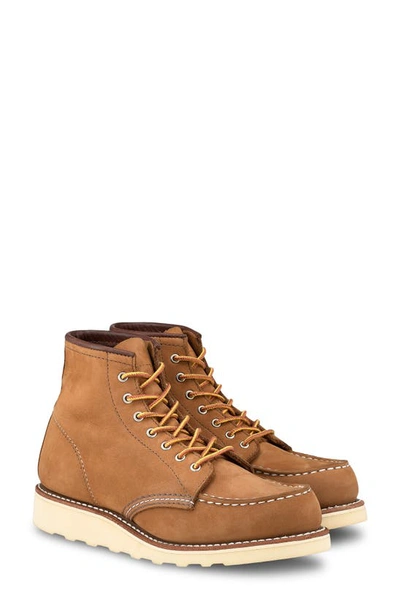 Red Wing 6-inch Moc Boot In Honey Chinook Leather