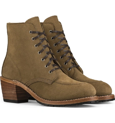 Red Wing Clara Boot In Olive Leather
