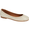 Frye 'carson' Ballet Flat In Off White