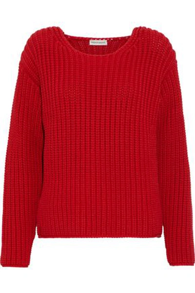 Mansur Gavriel Cotton-blend Sweater In Red