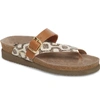 Mephisto Helen Mix Sandal In Camel Leather