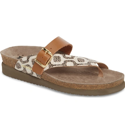 Mephisto Helen Mix Sandal In Camel Leather