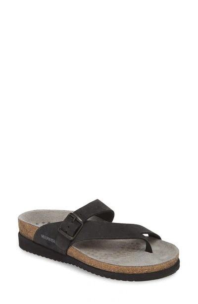 Mephisto Helen Toe Loop Sandal In Black