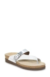 Mephisto Helen Mix Sandal In White/ Nickel