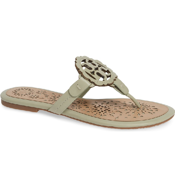 miller scalloped medallion sandal tory burch