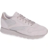 Reebok Classic Leather Sneaker In Lavender Luck/ Glitz Metallic