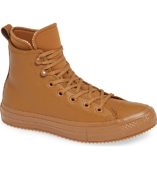 converse chuck taylor all star waterproof high top boot caramel
