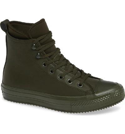 Converse Chuck Taylor All Star Waterproof Sneaker In Utility Green Leather