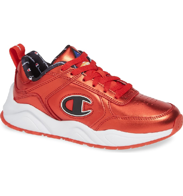 champion red sneakers