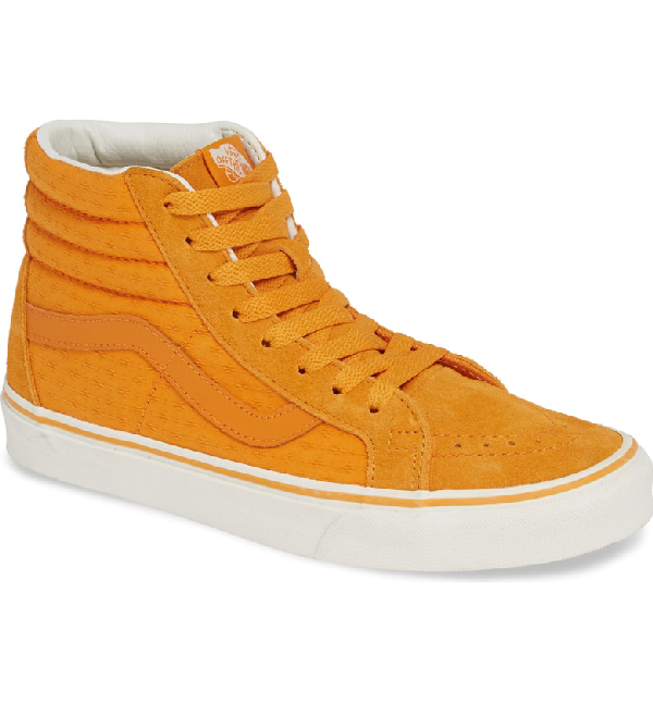 orange high top vans