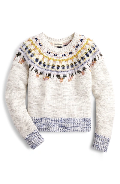 J.crew Fair Isle Fuzzy Sweater In Mutli