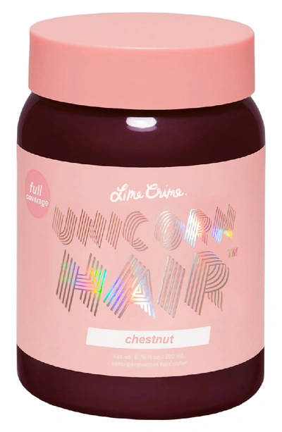 Lime Crime Unicorn Hair Full Coverage Semi-permanent Hair Color In Chestnut