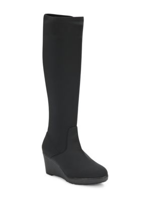 knee high boots round toe