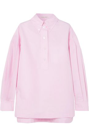 women's pink oxford shirt