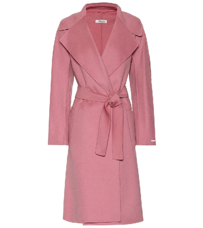 Max Mara Dada Virgin Wool Coat In Pink