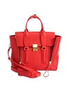 3.1 Phillip Lim / フィリップ リム Medium Pashli Leather Satchel In Red