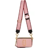 Marc Jacobs The Snapshot Coated Leather Camera Bag In Baby Pink/red