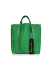 Marc Jacobs Tag 27 Large Pebbled Leather Tote In Pepper Green