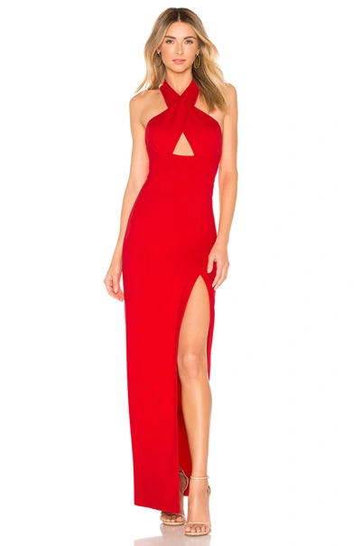 Lovers & Friends Livia Gown In Red