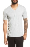 Goodlife Classic Supima Cotton Blend V-neck T-shirt In Lt Heather Grey