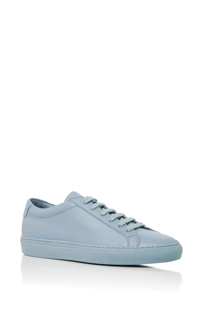 Common Projects Light Blue Leather Sneakers