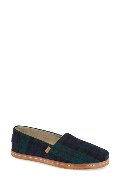 Toms Classic - Alpargata Slip-on In Spruce Plaid Fabric