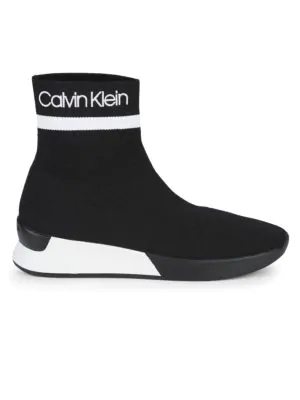 calvin klein uni sock knit sneaker