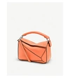 Loewe Puzzle Mini Leather Shoulder Bag In Tan