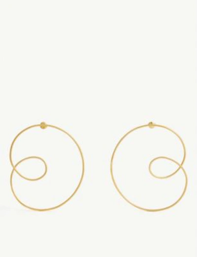 Misho Mismatched 22ct Yellow Gold-plated Sterling Silver Hoop Earrings