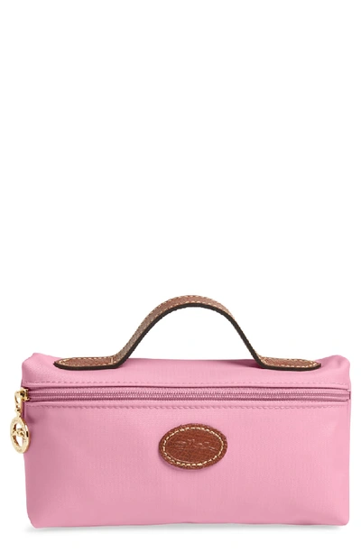 Longchamp Le Pliage Cosmetics Case In Light Pink