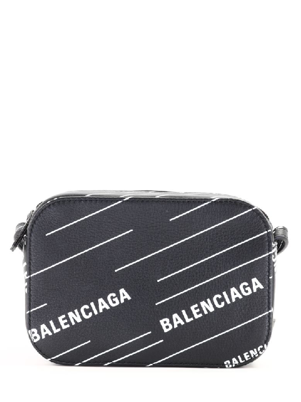 Balenciaga Camera Bag Xs All-over In Black | ModeSens