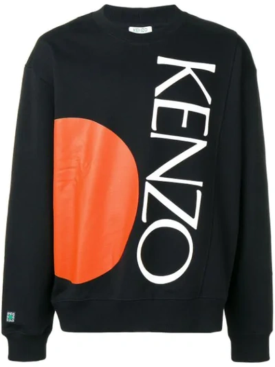 Kenzo Black Logo-print Cotton Sweatshirt