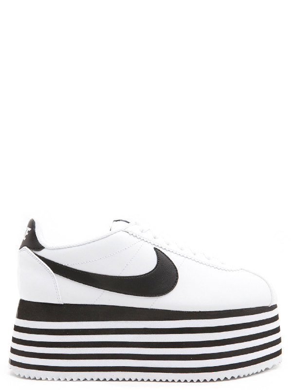 comme des garçons x nike cortez platform sneaker