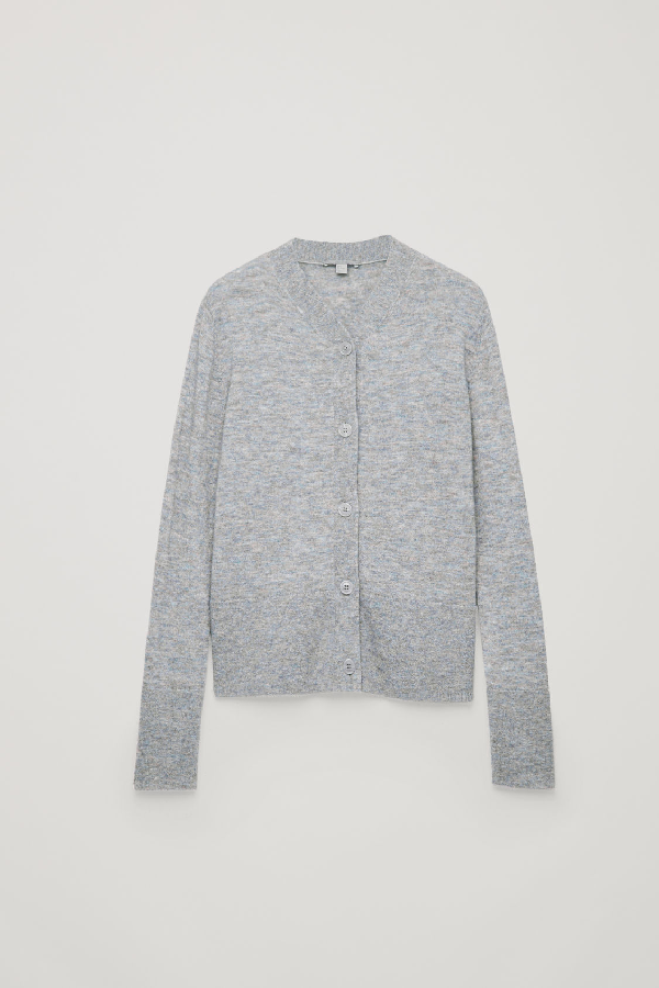 cos grey cardigan