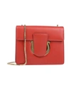 Ferragamo Handbags In Brick Red