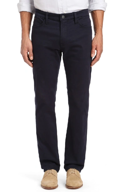 34 Heritage Courage Straight Leg Jeans In Navy Washed Luxe