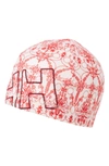Helly Hansen Warm Wool Blend Beanie - Red In Flag Red / Frost Print