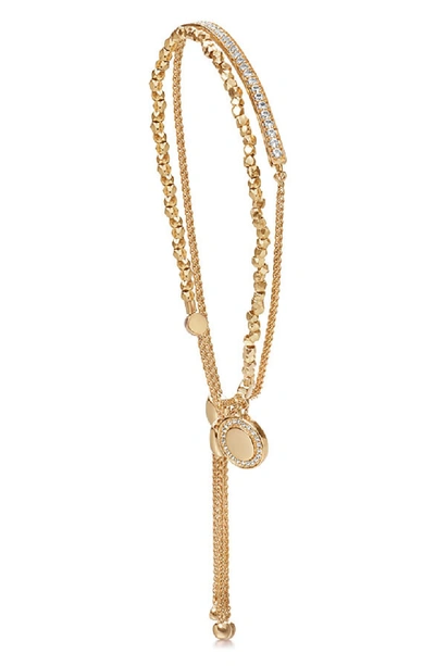 Astley Clarke Cosmos Kula Sapphire Stack Bracelet In Gold