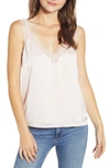 Heartloom Misty Lace Trim Camisole In Blush