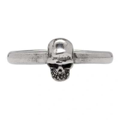 Emanuele Bicocchi Silver Small Skull Ring