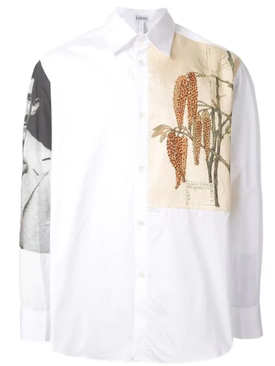 Loewe White Botanical & Portrait Shirt