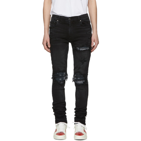mike amiri jeans black